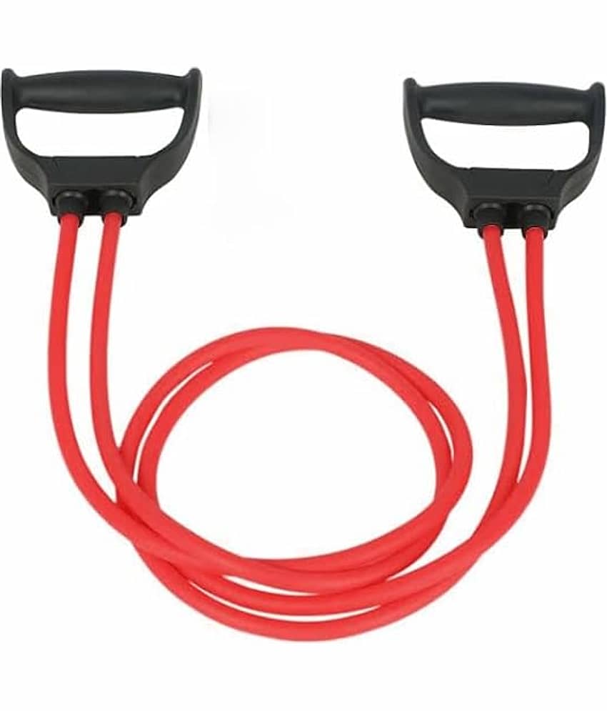 Double Toning Resistance Band Tube Exercise Band for Stretching, Full Body Workout Immunity Boost, Home Gym and Toning for Men and Women, Pack of 1