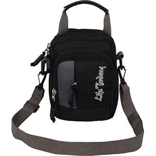 Life Today Men & Women Black Sling Bag - Mini