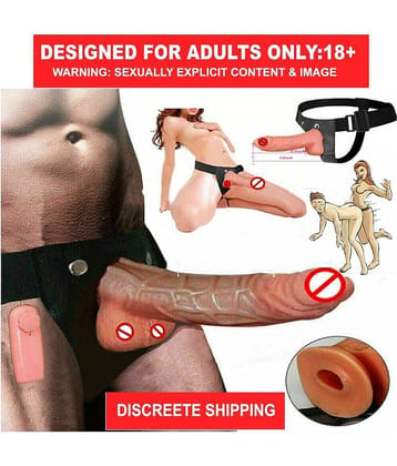Naughty World 7 Inch Chocolate Strap On Artificial Solid Penis Dildo With Belt Sex Toy For Women