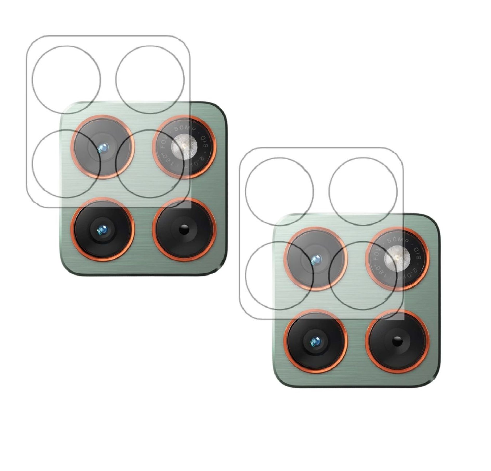 ISAAK Back Camera Lens Protector compatible for Moto Edge 70 (Pack of 2)