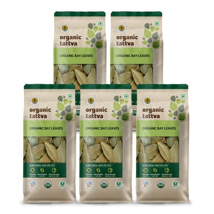 Organic Tattva Organic Bay Leaves - 50g x Pack of 5 Organic Tattva Organic Bay Leaves - 50g x Pack of 5