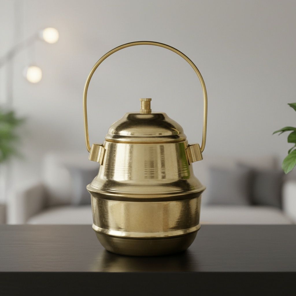 Brass Oil Cane Miniature | Industrial Style Collectible Toy, Height : 4 Inch (ZMAS455 A)