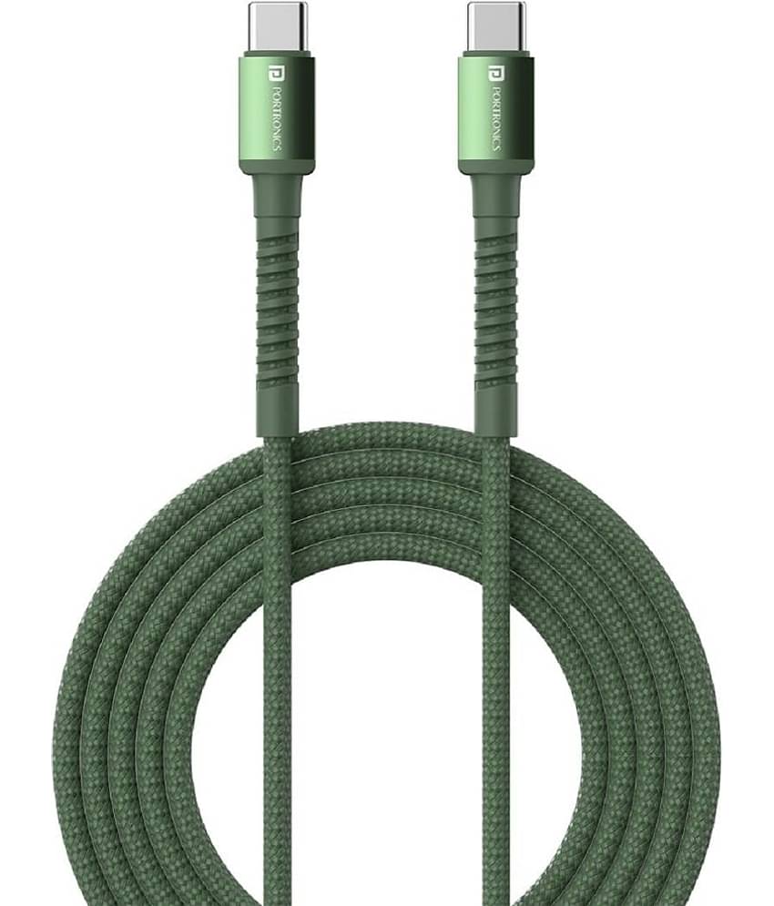 Portronics Green 5 A Type C Cable 1 Meter