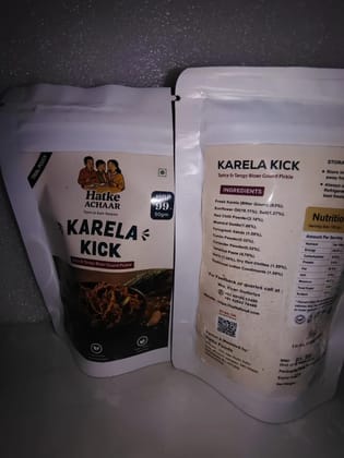 Karela Kick  Spicy & Tangy Bitter Gourd Pickle 50 G