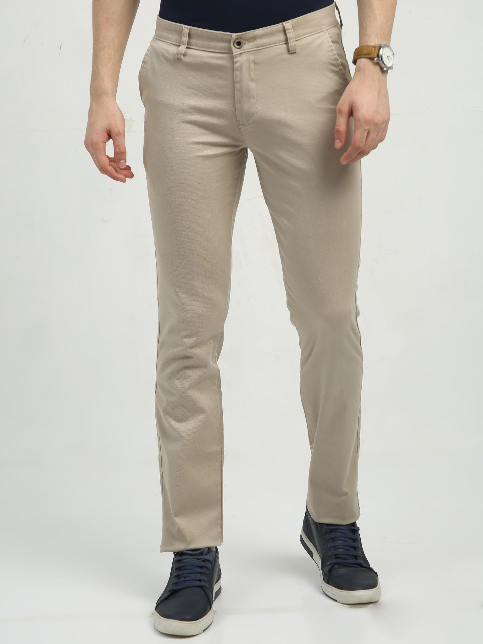 Classic Polo Men's Chiseled Fit Cotton Trousers | TBO2-29 A-FAW-CF-LY
