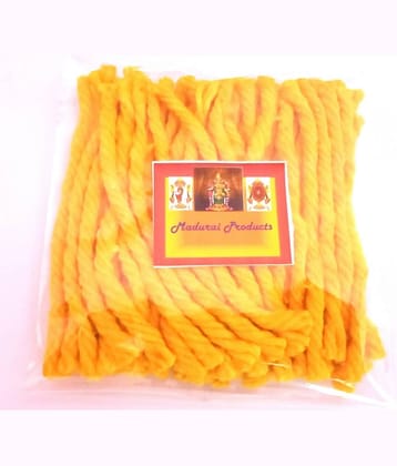 Madurai Products  Yellow THIRI Wicks Jyoti Bhatti 50 Pieces THIRI WICks - 1 SINGLE PACK