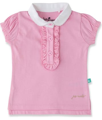 Juscubs Pack of 1 Girls Cotton Top ( Pink )