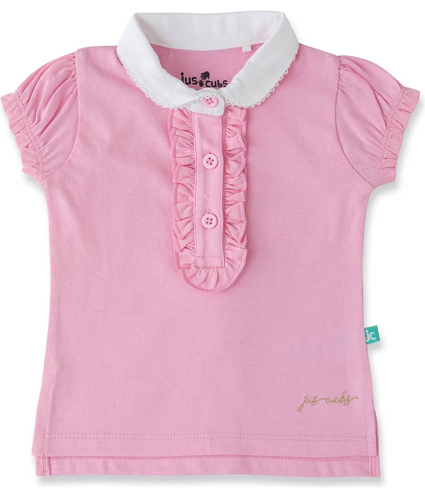 Juscubs Pack of 1 Girls Cotton Top ( Pink )