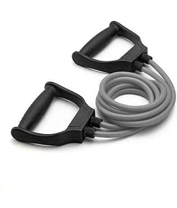 Double Toning Resistance Tube | Heavy Quality Exercise Band for Stretching, Full Body Workout Band, Home & Gym Toning Tube for Men and Women, Pack of 1