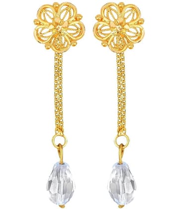 VIVASTRI Golden Drop Earrings ( Pack of 2 )