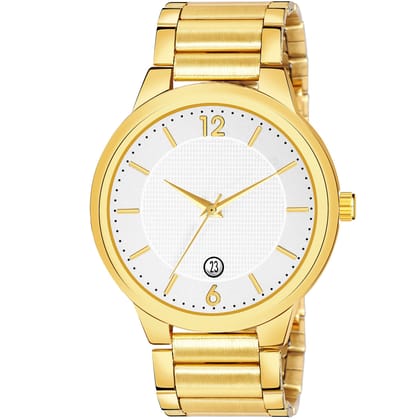 White Date Function Casual Analog Watch for Men LR136