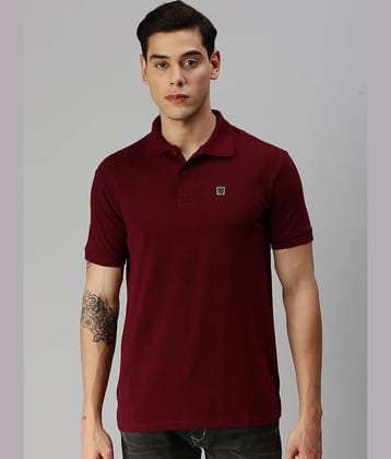 ONN - Maroon Cotton Regular Fit Men's Polo T Shirt ( Pack of 1 )