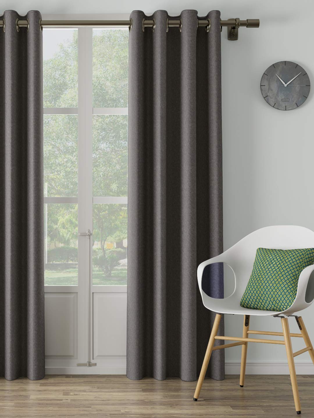 DDECOR - 100% Polyester Door 7 Ft|135 CM X 225 CM| - Blue