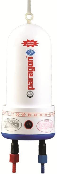 Paragon Portable Automatic Instant Water Heater/Geyser Standard Model 2Litre 3KW Polymer Tank for Travelling, Kitchen, Bathroom, Office, Restaurants, Labs Cylinder Design_White Paragon Portable Automatic Instant Water Heater/Geyser Standard Model 2Litre
