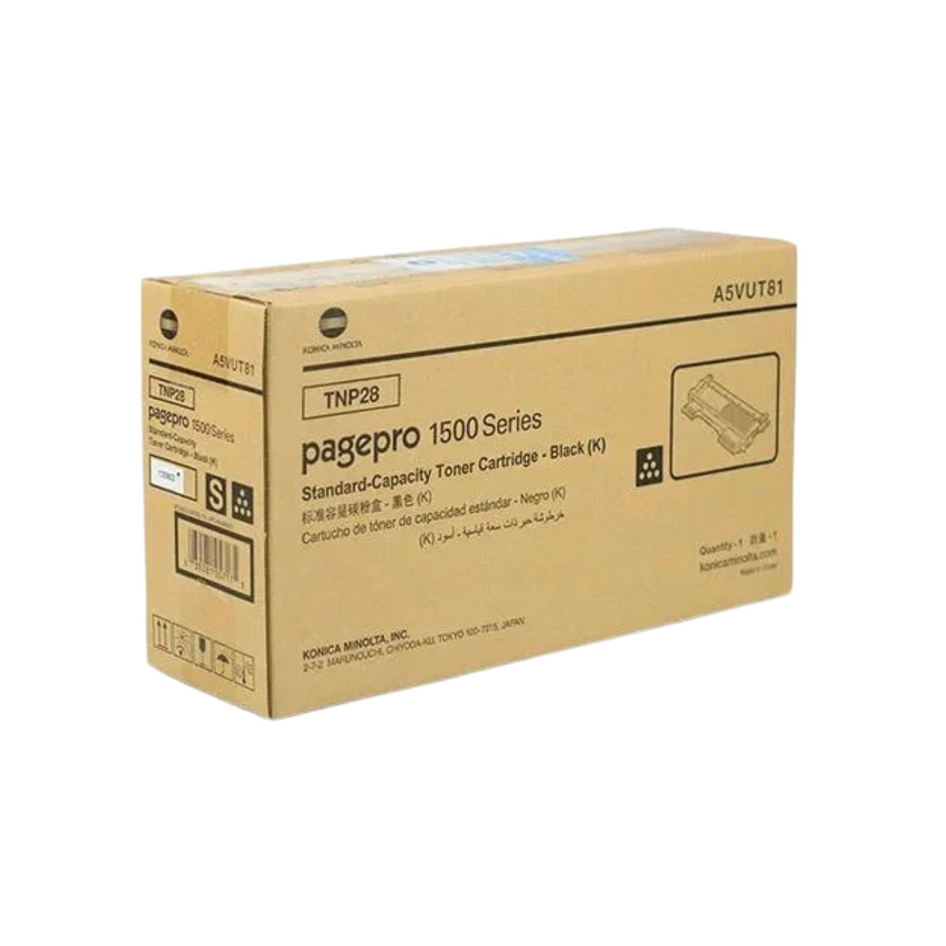 Konica Minolta TNP-28 Toner Cartridge, Black