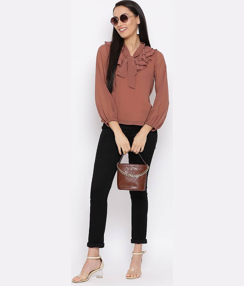 ALL WAYS YOU Women's Polyester Regular Top ( Brown )