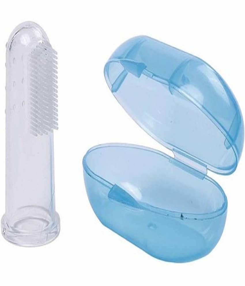 BBYARAJ Multi-Colour Silicone Baby Toothbrush ( 1 pcs )