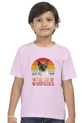 Round Neck T-Shirt (Boys) - The Cat Whisperer (6 Colours)