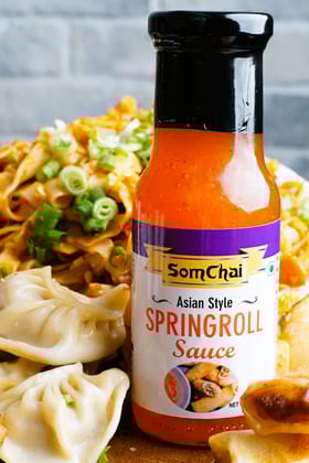 Somchai Springroll Sauce (230g) | Sweet, Sour & Spicy | Dip for Spring Rolls & Fried Snacks