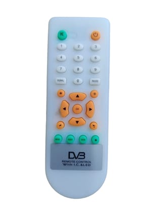 V3Deals Free Dish d2h DVB dth Remote Control | Non Voice | Set Top Box Unbreakable Remote Small Size DD Dish-DVB DTH Setup Box Freeto Air Set Top Box Remote (Free 2 Air SML)