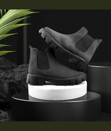 BXXY Black Men's Chelsea Boots