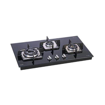 3 Burner Glass Hob Triple Ring Burner Italian Double Ring Burner Auto Ignition (1073 SQHTINTR)