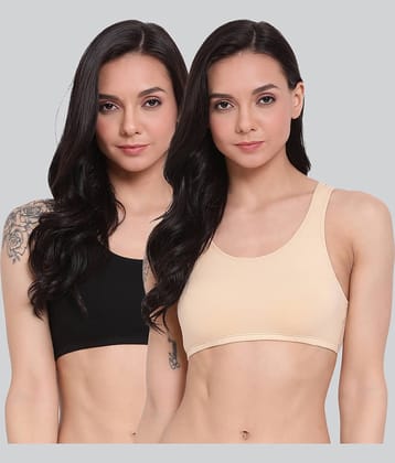 LYRA Pack of 2 Cotton Women's Teenage Bra ( Multicolor )