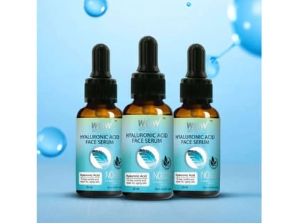 WOW Skin Science Hyaluronic Acid Face Serum - 30 ml (Pack of 3) WOW Skin Science Hyaluronic Acid Face Serum - 30 ml (Pack of 3)