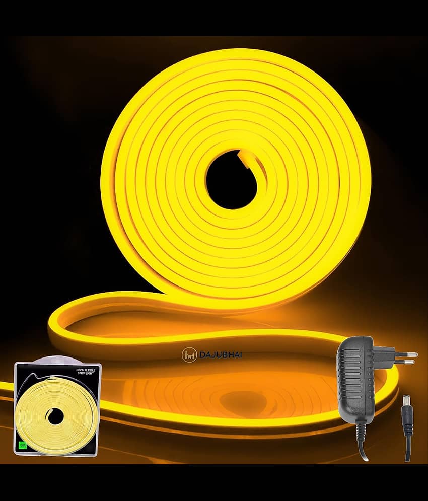 DAJUBHAI Yellow 5Mtr Neon Light ( Pack of 1 )