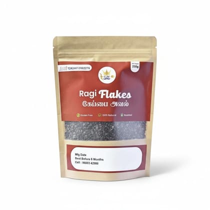 Ragi Flakes - 250 gm - One stand-up pouch