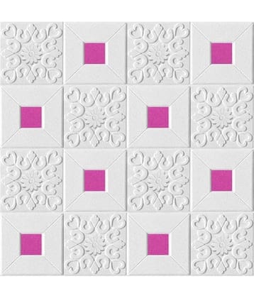HINGOL Abstract 3D Wallpaper ( 70 X 77 ) cm ( Pack of 1 )