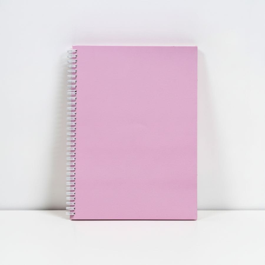 Spiral Bound Pink Notebook
