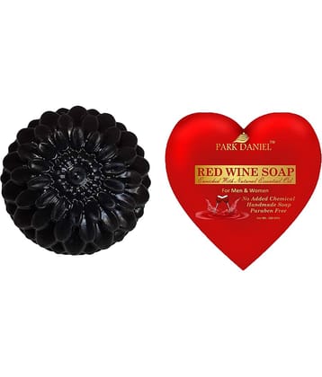 Park Daniel  Activated Charcoal   & Red Wine  Soap 200 g Pack of 2