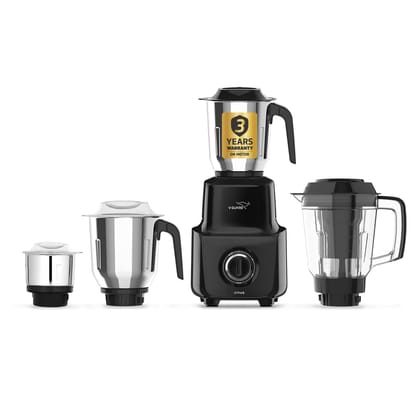 V-Guard Citius 750 Watt Juicer Mixer Grinder for Kitchen | 3 Year Motor Coverage by V-Guard | 4 Jars | Juicer, Wet, Chutney & Dry | Sturdy Juicer Jar | Precision Blend SS Blades | Black V-Guard Citius 750 Watt Juicer Mixer Grinder for Kitchen | 3 Year Mo