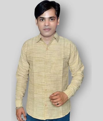 DESHBANDHU DBK - Beige Cotton Regular Fit Men's Formal Shirt (Pack of 1)