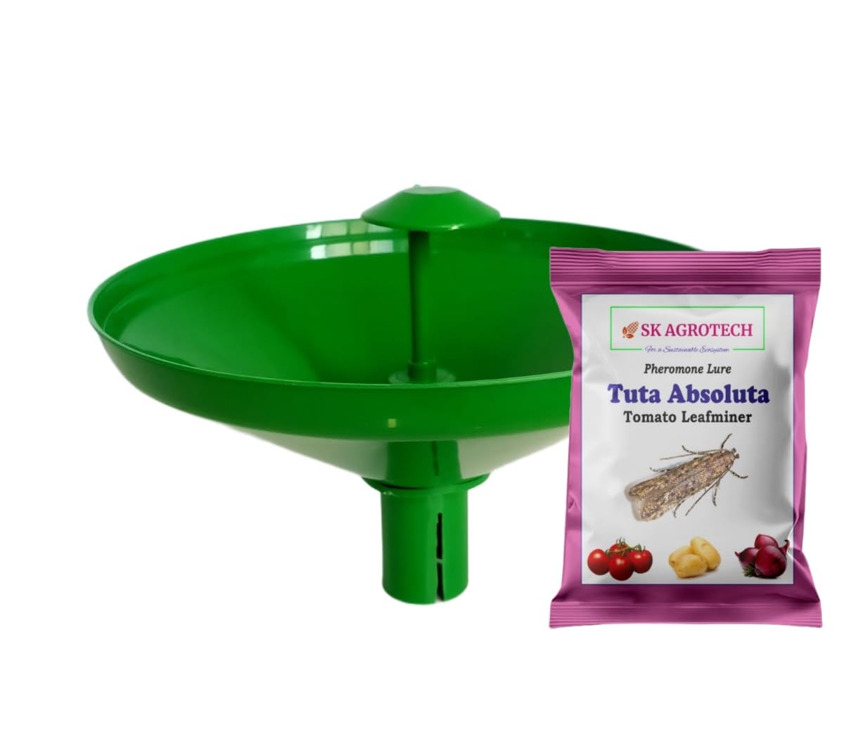 Pheromone Lure for Tomato Leaf Minor (TLM) (Tuta Absoluta) & Water Trap Used in Tomato, Potato and Other Crops