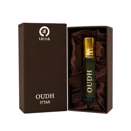 Tatha Oudh Attar - 10ml Pure Oudh Ittar fragrance for Men & Women | Rich & Bold Aroma, Cooling Effect, Elegant Gift Box, Elevates Spiritual Experience Tatha Oudh Attar - 10ml Pure Oudh Ittar fragrance for Men & Women | Rich & Bold Aroma, Cooling Effect, Elegant Gift Box, Elevates Spiritual Experience