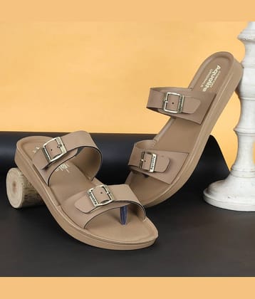 Aqualite Beige Women's Floater Sandals