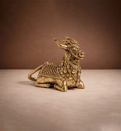 Handcrafted Bhareva Brass Nandi Showpiece Handcrafted Bhareva Brass Nandi Showpiece