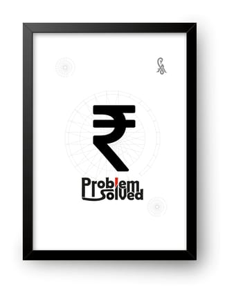 Problem Solved" Motivational Wall Art | Minimalist Financial Focus Poster for Traders, Office & Entrepreneurs