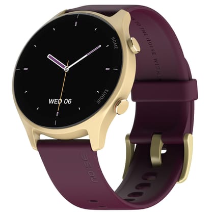 Noise Twist Bluetooth Calling Smart Watch with 1.38" TFT Biggest Display, Up-to 7 Days Battery, 100+ Watch Faces, IP68, Heart Rate Monitor, Sleep Tracking (Gold Wine)