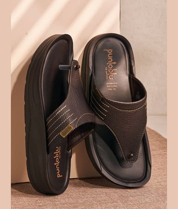 Puntoblu PUFM16-BROWN Brown Men's Slide Flip Flop
