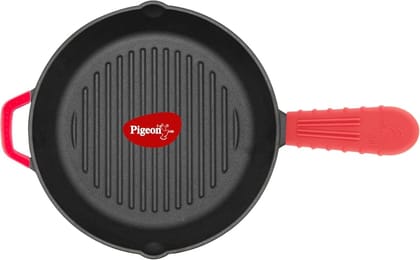 Pigeon by Stovekraft Cast Iron Grill Pan, 25 cm Pigeon by Stovekraft Cast Iron Grill Pan, 25 cm