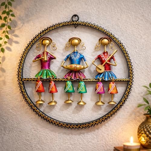 Decor, Musician Rajasthani Wall Hanging Decorations, Home Wall Decoration Items for Living Room, Wedding