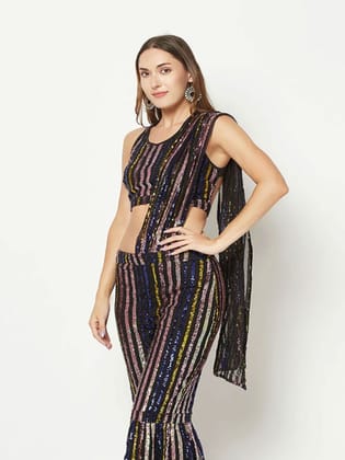 Multi-Color Embellished Jumpsuit