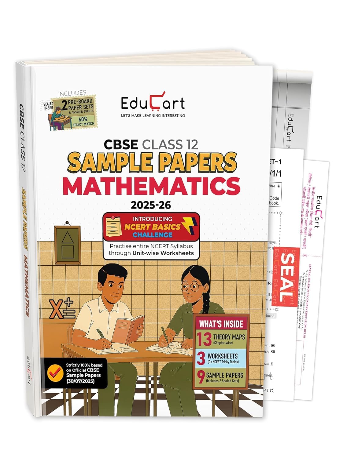 Educart CBSE Sample Question Paper Mathematics Class 12 For 2026 Board Examinations
