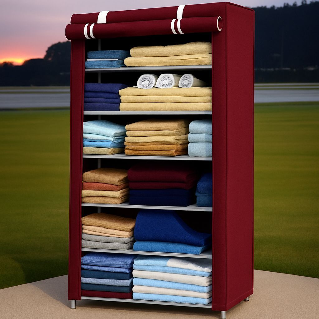 6 Layer Plastic Shoe Rack | Multipurpose Footwear Stand | Space Saving Shoe Organizer for Home
