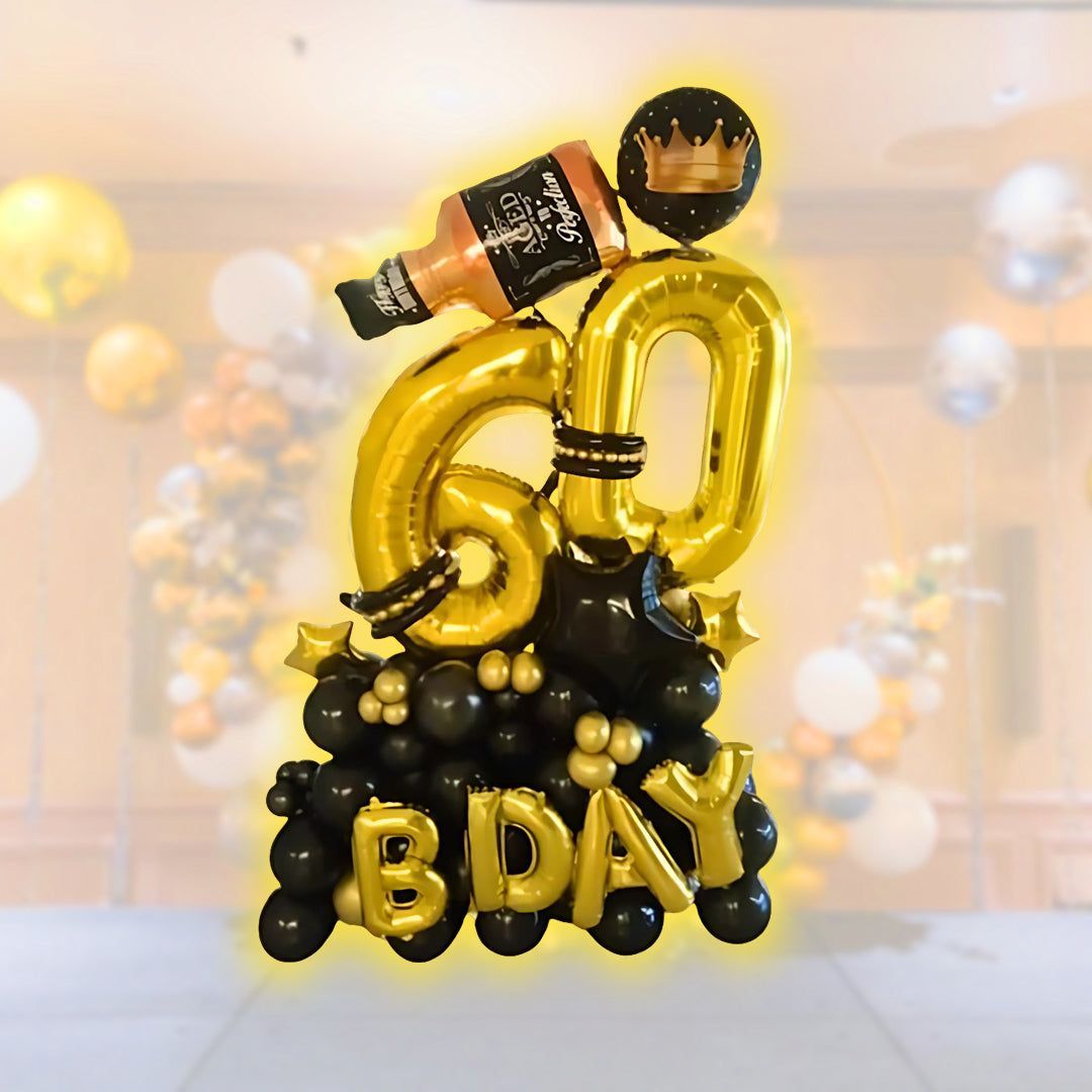 Balloon Bouquet - 60th Birthday