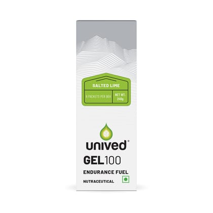 Unived Gel 100 for Fast Energy, Focus & Endurance Training Salted Lime