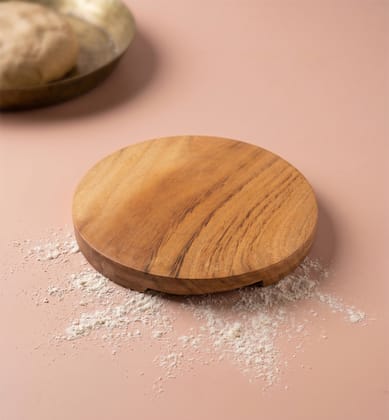 Handcrafted Wooden Chakoti (Chakla) – Traditional Roti Rolling Board